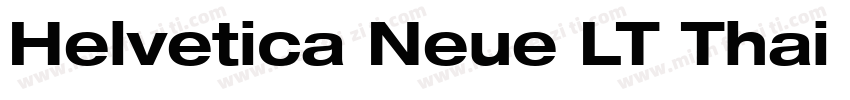 Helvetica Neue LT Thai Bold字体转换